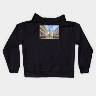 Plague Column or the Holy Trinity Column in Vienna, Austria Kids Hoodie